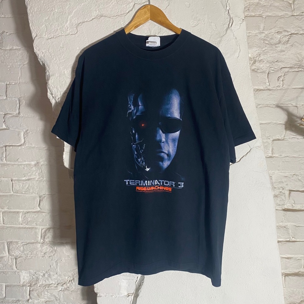 Vintage 2003 Terminator 3 Rise‎ Of The Machines Movie Promo T-shirt Size Large
